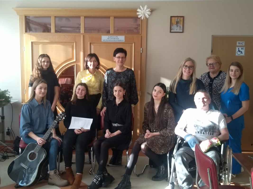 Noworoczne kolędowanie w hospicjum2020